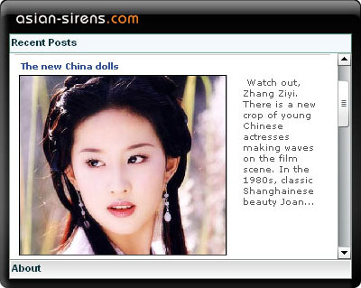 Asian Sirens widget @ widgetbox.com