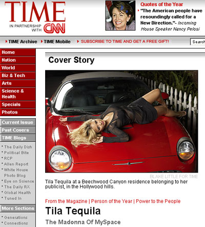 Tila Tequila in TIME (Photo: Blake Little)